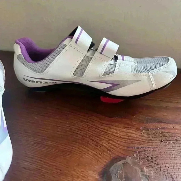Venzo MX Women's Bike Bicycle Cycling Shoes Women’s Size 9.5 Men’s Size 8 - Picture 2 of 10
